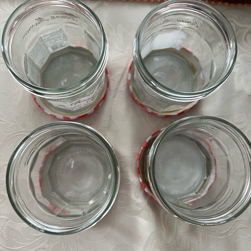 4 Bonne Maman 13 oz. Checkered Lid Glass Jars - Picture 3 of 5